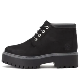 Stone Street Premium Platform Wasserdichte Chukka-Stiefel «Schwarz Nubuck»