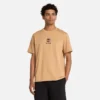 T-Shirt mit gestapeltem Logo und kurzen Ärmeln