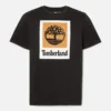 T-Shirt mit quadratischem Logo und kurzen Ärmeln T-Shirt mit quadratischem Logo und kurzen Ärmeln