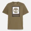 T-Shirt mit quadratischem Logo und kurzen Ärmeln T-Shirt mit quadratischem Logo und kurzen Ärmeln