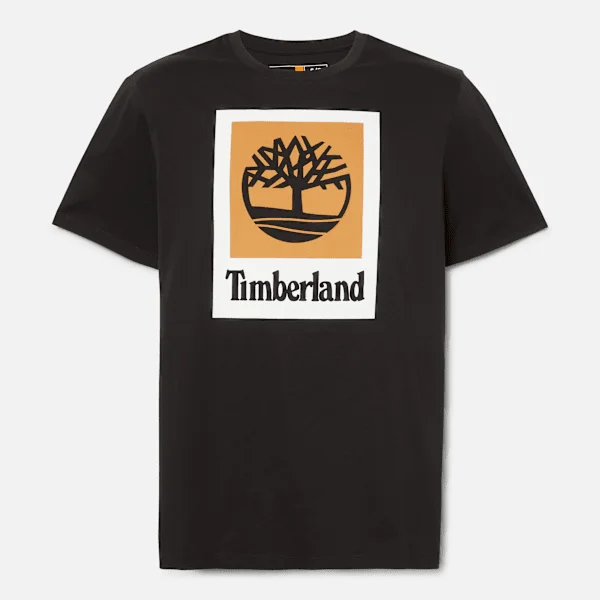 T-Shirt mit quadratischem Logo und kurzen Ärmeln T-Shirt mit quadratischem Logo und kurzen Ärmeln
