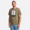 T-Shirt mit quadratischem Logo und kurzen Ärmeln T-Shirt mit quadratischem Logo und kurzen Ärmeln