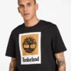 T-Shirt mit quadratischem Logo und kurzen Ärmeln T-Shirt mit quadratischem Logo und kurzen Ärmeln