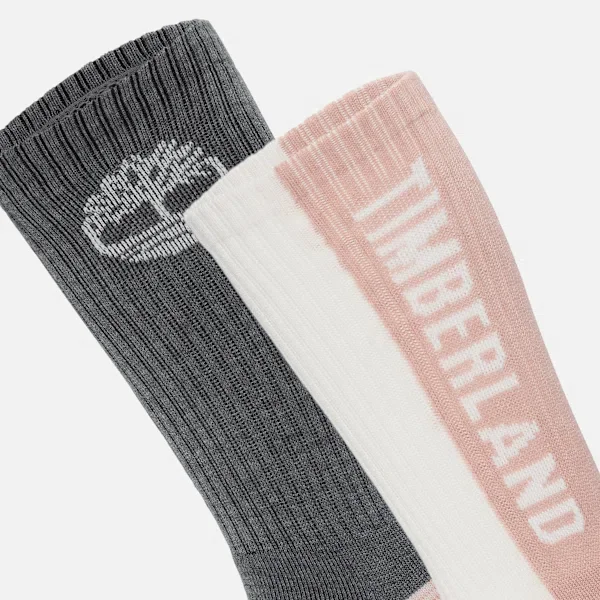 Timberland® 2er-Pack Color-Block Crew-Socken für Damen Timberland® 2er-Pack Color-Block Crew-Socken für Damen