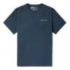 Timberland bedrucktes Kurzarm-Shirt mit Rundhalsausschnitt, blau