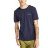 Timberland bedrucktes Kurzarm-Shirt mit Rundhalsausschnitt, blau