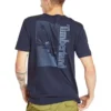 Timberland bedrucktes Kurzarm-Shirt mit Rundhalsausschnitt, blau