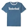 Timberland Casual Rundhalsausschnitt mit Aufdruck, kurzärmelig, blau