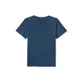 Timberland Casual Rundhalsausschnitt mit Aufdruck, kurzärmelig, blau