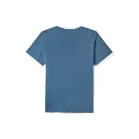 Timberland Casual Rundhalsausschnitt mit Aufdruck, kurzärmelig, blau