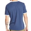 Timberland Casual Rundhalsausschnitt mit Aufdruck, kurzärmelig, blau