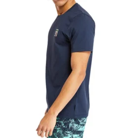 Timberland Casual Shorts mit Kurzarm Rundhalsausschnitt Blau