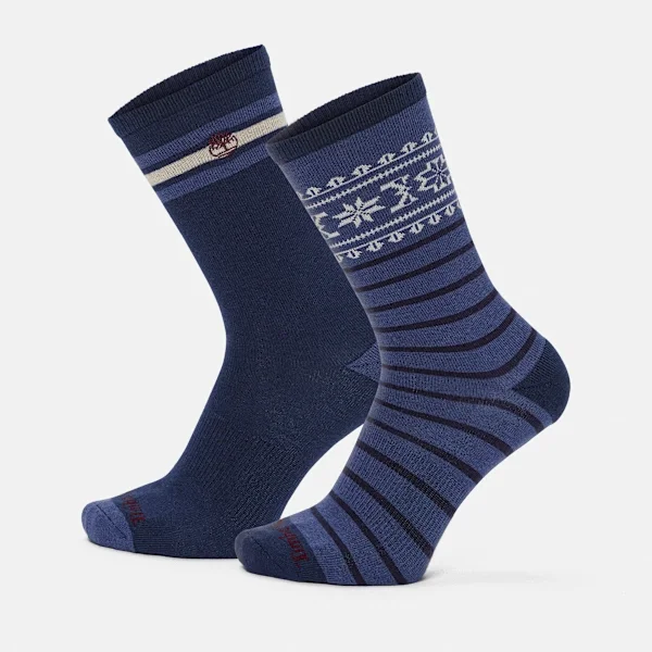 Timberland® Fair Isle Crew Socken für Herren, 2er-Pack Timberland® Fair Isle Crew Socken für Herren, 2er-Pack