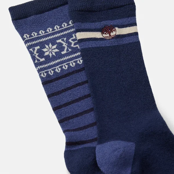 Timberland® Fair Isle Crew Socken für Herren, 2er-Pack Timberland® Fair Isle Crew Socken für Herren, 2er-Pack