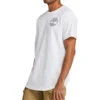 Timberland Freizeit-T-Shirt mit Rundhalsausschnitt und Aufdruck, kurzärmelig, weiss
