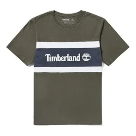 Timberland Kontrastfarbene Nähte, Color-Blocking, Shorts, Grün