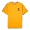 Timberland Kurzarm-Shirt mit Rückenprint, orange
