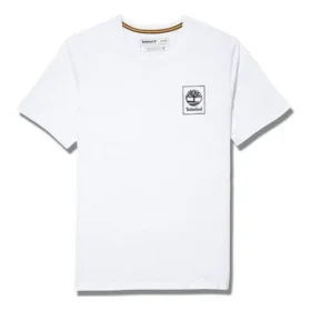 Timberland Kurzarm-Shirt mit Rückenprint, weiss