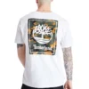 Timberland Kurzarm-Shirt mit Rückenprint, weiss