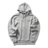 Timberland Logo-Aufdruck Kapuze Reissverschluss Grau
