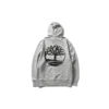 Timberland Logo-Aufdruck Kapuze Reissverschluss Grau