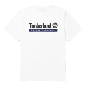 Timberland Logo-Aufdruck Kurzarm-Shirt Weiss