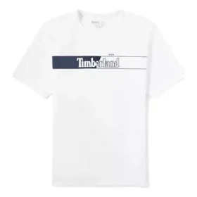 Timberland Logo-Aufdruck Kurzarm-Shirt Weiss
