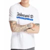 Timberland Logo-Aufdruck Kurzarm-Shirt Weiss