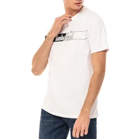 Timberland Logo-Aufdruck Kurzarm-Shirt Weiss