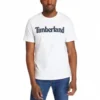 Timberland Logo-Aufdruck Kurzarm-Shirt Weiss