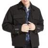 Timberland Reflektierende Cargo-Jacke mit mehreren Taschen Schwarz