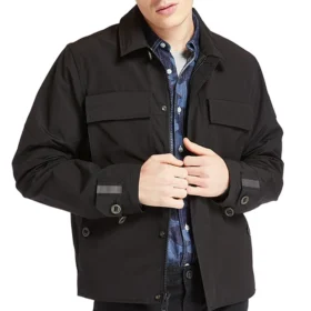 Timberland Reflektierende Cargo-Jacke mit mehreren Taschen Schwarz