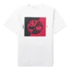 Timberland Rundhals-T-Shirt mit Aufdruck, kurzärmelig, weiss
