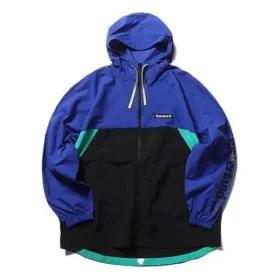 Timberland Splicing Kapuzenjacke mit Reissverschluss Blau