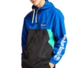 Timberland Splicing Kapuzenjacke mit Reissverschluss Blau