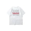 Timberland SS20 bedrucktes Rundhals-Shorts-Shirt, weiss
