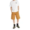 Timberland SS20 bedrucktes Rundhals-Shorts-Shirt, weiss