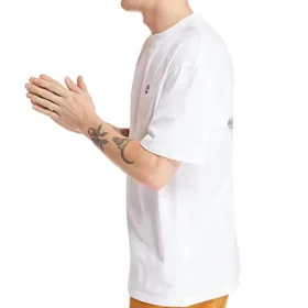 Timberland SS20 Casual Rundhalsausschnitt Weiss Bedruckt Shorts Weiss