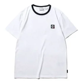 Timberland SS20 CoolMax Logo Shorts mit Rundhalsausschnitt, weiss