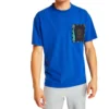 Timberland SS20 Hollow Out Zipper Pocket Printing Kurzarm-T-Shirt Blau