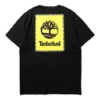 Timberland SS20 Logo-Print Kurzarm Schwarz