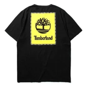 Timberland SS20 Logo-Print Kurzarm Schwarz