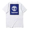 Timberland SS20 Logo-Print Kurzarm-Shirt Weiss