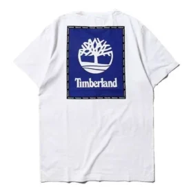Timberland SS20 Logo-Print Kurzarm-Shirt Weiss