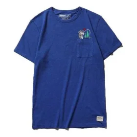 Timberland SS20 Printing Kurzarm-T-Shirt Blau