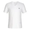 Timberland T-Shirt mit gesticktem Logo, V-Ausschnitt, kurze Shorts, weiss