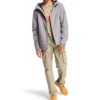 Timberland wasserdichte Kapuzenjacke mit Reissverschluss, grau