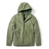 Timberland wasserdichte Kapuzenjacke mit Reissverschluss, grün