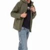 Timberland wasserdichte Kapuzenjacke mit Reissverschluss, grün