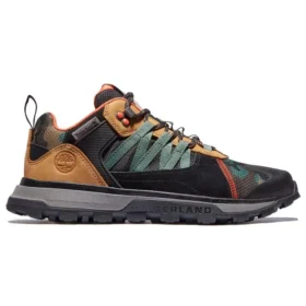 Treeland STR Sneaker «Schwarz mit grünen Riemen»
